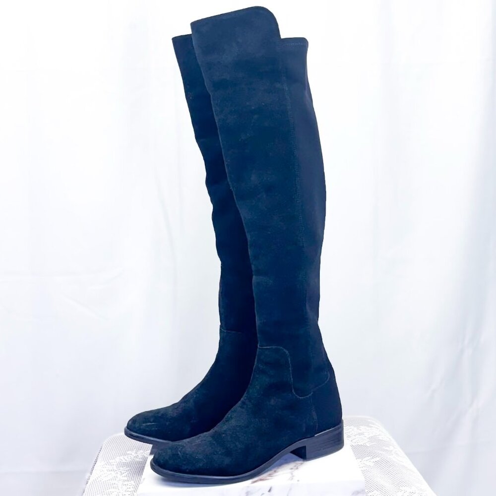 Clarks Boots Pure Caddy Suede Knee High Black 6